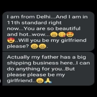 viral chat of girlfriend